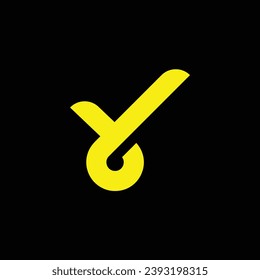 modern letter Y initial logo design