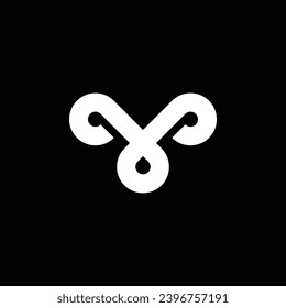 modern letter Y initial logo design