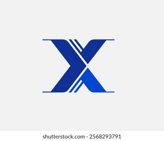 Modern letter Y and X logo. Suitable for various companies, especially companies operating in the digital technology sector.