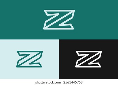 modern letter Z logo, simple letter Z logo.