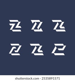 logotipo moderno del monograma de la letra Z