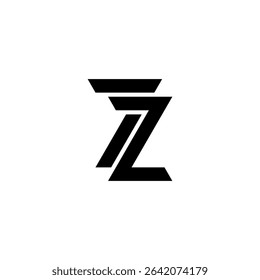 Modern letter Z and number 7 logo template. Abstract, outline and elegant.