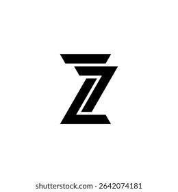 Modern letter Z and number 7 logo template. Abstract, outline and elegant.