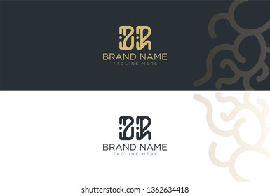 Modern letter ZR logo design template - Vector