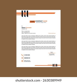 Diseño moderno de membrete. Pantalla de diseño clásico para promoción.