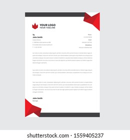 modern letterhead design printable eps file