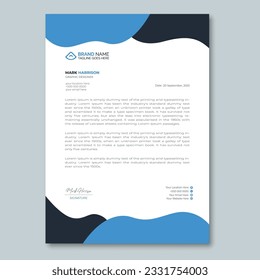  modern letterhead design and template