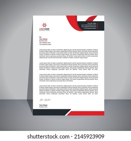Modern Letterhead Design Template For Company