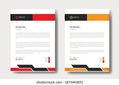 modern letterhead design template professional mordent letterhead template design creative clean business letterhead concept design