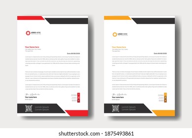 modern letterhead design template professional mordent letterhead template design creative clean business letterhead concept design