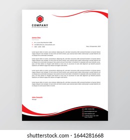 modern letterhead design template vector