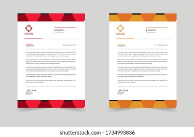 Modern Letterhead design template vector