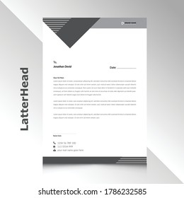 Plantilla moderna de diseño de membrete en vector