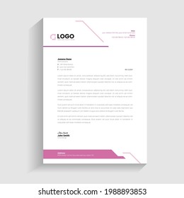 Diseño de membrete moderno en plantilla vectorial para su oficina