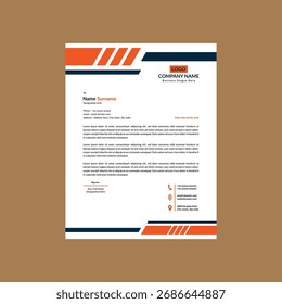 Layout moderno em papel timbrado. Exibição de Modelo Dinâmico para Campanha Promocional.