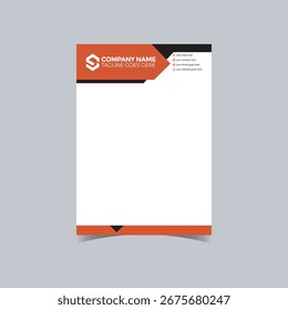 Modern Letterhead Template in A4 Size