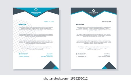 modern letterhead template design for business 