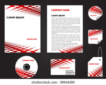 Modern letterhead template design vector illustration