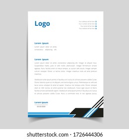 Modern letterhead template design for your business. eps10