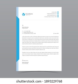 Modern Letterhead Template Vector Design