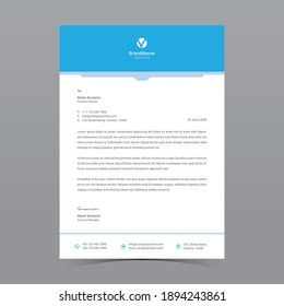 Modern Letterhead Template Vector Design