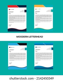 Modern letterhead for your business.