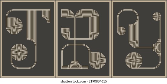 Modern lettering motivational concept poster. Aesthetic minimalist contemporary posters. Digital interior and typography decoration Art.