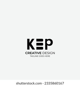Modern lettermark logo. Editable and easy to custom. Minimal logo design.