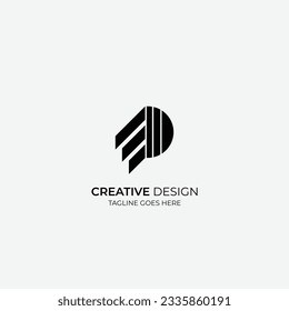 Logo moderno con membrete. Editable y fácil de personalizar. Diseño de logotipo mínimo.