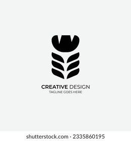 Logo moderno con membrete. Editable y fácil de personalizar. Diseño de logotipo mínimo.