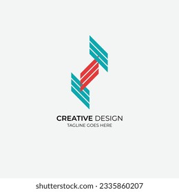 Modern lettermark logo. Editable and easy to custom. Minimal logo design.