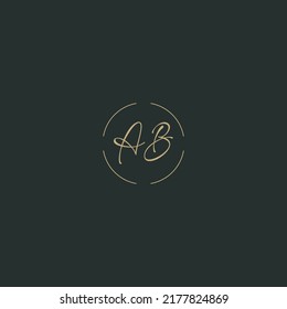 Letras modernas AB, y Vector de plantilla de diseño de logotipos AandB.