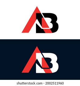 Letras modernas Diseño de logotipos AB A y B