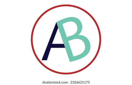 Modern letters AB, A and B Logo Design Template Vector.