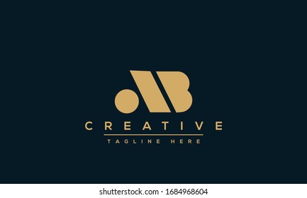 Modern letters AB, A&B Logo Design Template Vector. 