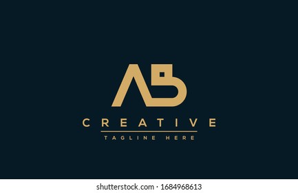 Modern letters AB, A&B Logo Design Template Vector. 