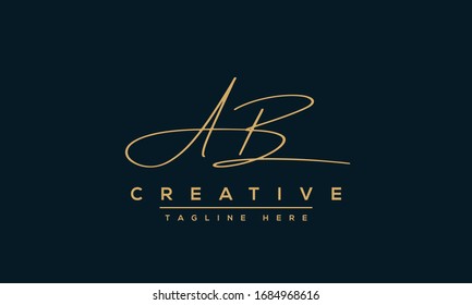 Modern letters AB, A&B Logo Design Template Vector. 