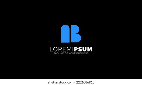 Modern letters AB, AB Logo Design Template Vector. 