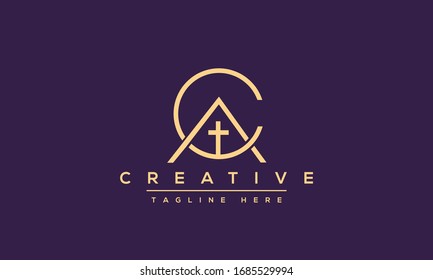 Modern letters AC, A&C Logo Design Template Vector.