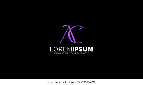 Modern letters AC, AC Logo Design Template Vector. 