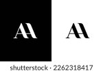 Modern letters AH, HA Logo Design Template Vector.