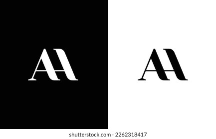 Modern letters AH, HA Logo Design Template Vector. svg