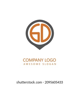 Modern letters GD, G and D Logo Design Template Vector.