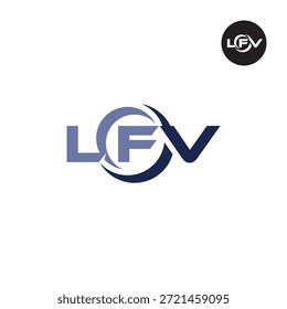 Modern LFV Monogram – Clean 3-Letter Logo Template