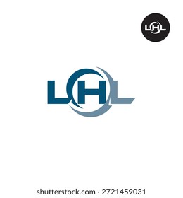 Modernes LHL-Monogramm - Clean 3-Letter-Logo-Vorlage