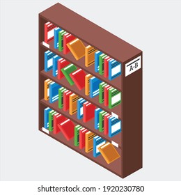 Modern library with outdoor reading area computer catalog online books access flat icons composition vector illustration