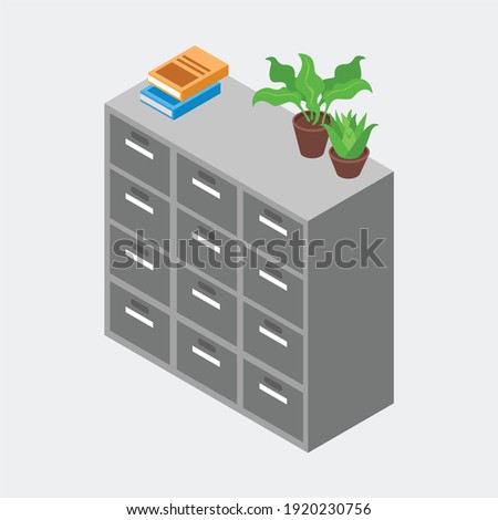 Modern library with outdoor reading area computer catalog online books access flat icons composition vector illustration