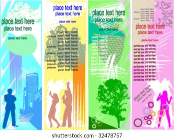 Modern life banners