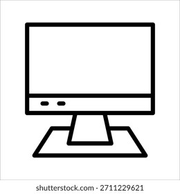 Icono único de la vida moderna para la muestra moderna del monitor de la computadora para el elemento del diseño