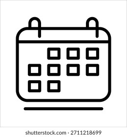 Modern life single icon for digital callendar sign for design element